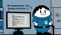 Eine Zeichentrickfigur, die ein Skript in der Hand hält und vor einem Computer mit PowerShell-Eingabeaufforderung steht, was darauf hindeutet, dass die PowerShell-Skripterstellung für Anfänger einfach ist